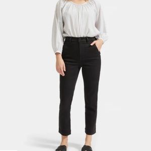 Black Everlane Slim Leg Crop Regular Length